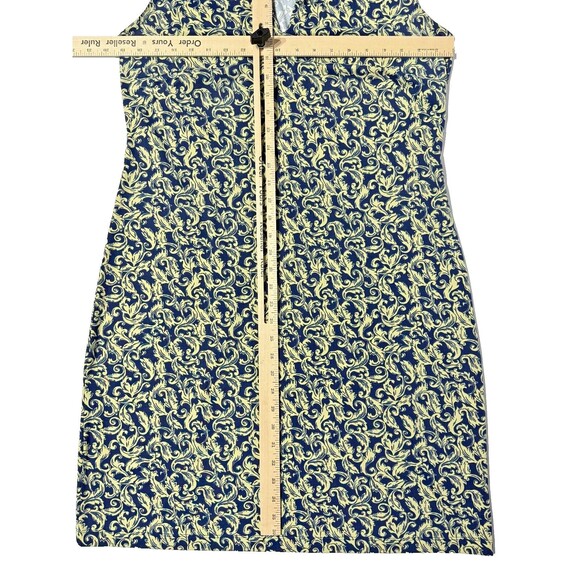 Katherine Way St. Regis Sleeveless Stretch V-Neck Shift Dress Women's Large Navy - Picture 6 of 6